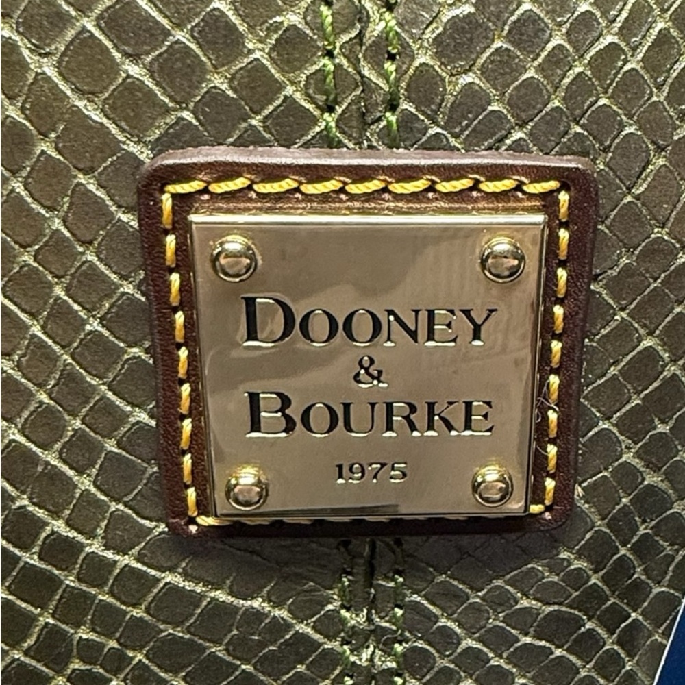 Dooney & Bourke Metallic Python Embossed Leather Collection - Shopper Tote • NWT - Picture 3 of 10